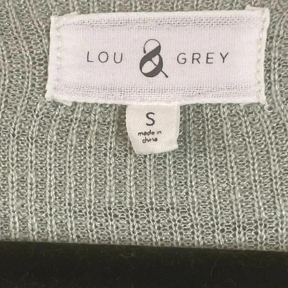 Lou & Grey Women's Small Light Green Pullover Sweater Long Sleeve Nylon Rayon S - Picture 2 of 5